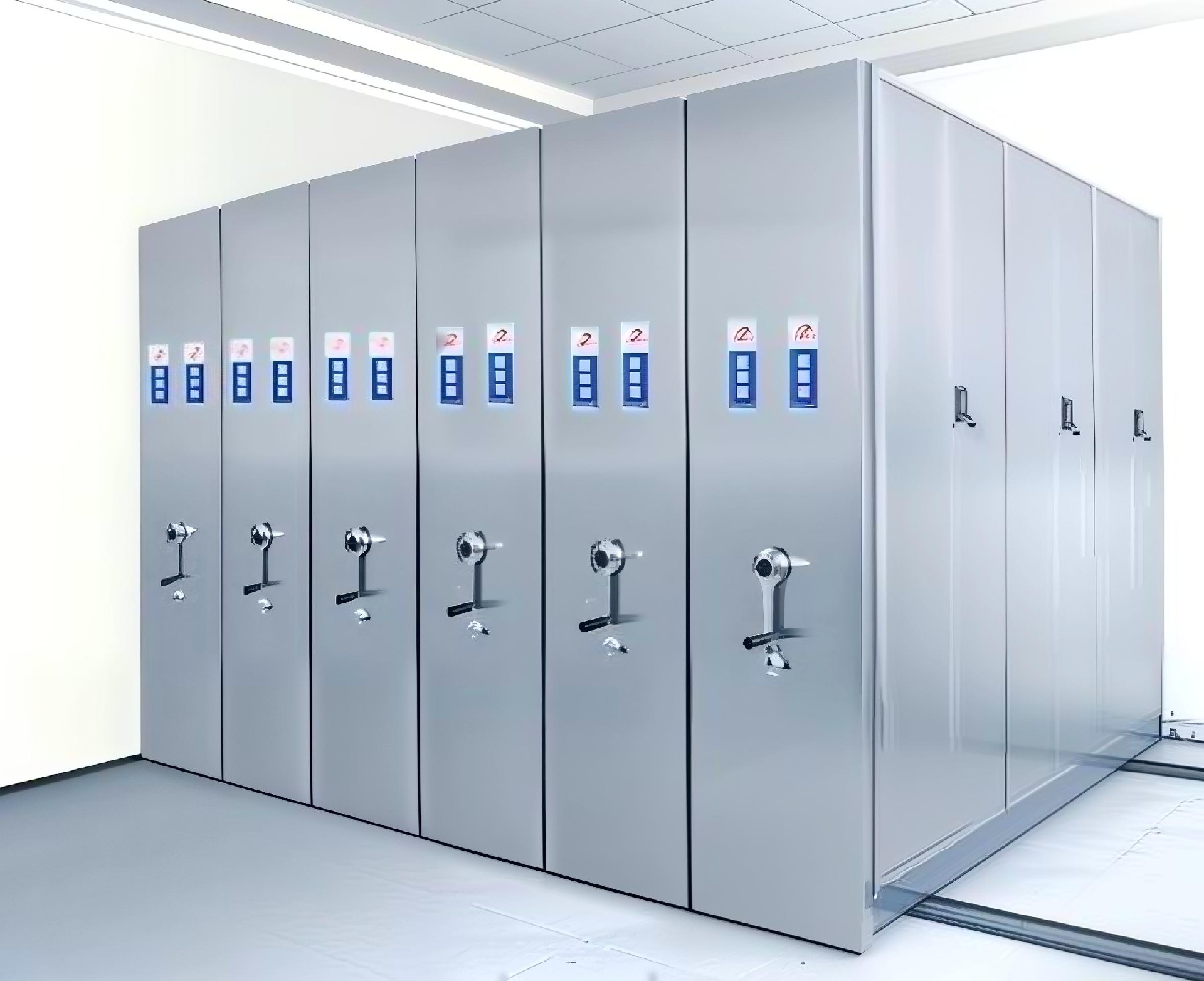 不銹鋼手動密集柜