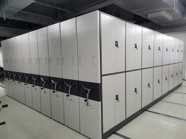 套色手動密集柜